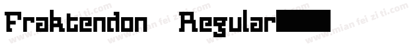 Fraktendon Regular字体转换